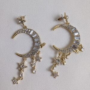 NICOLETTA CARLONE MOO AND STAR EARINGS